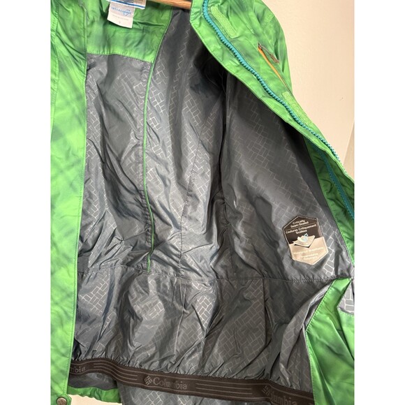 Columbia Ski Jacket Womens S Green Interchange Omni Tech Whirlibird Outer Shell - Picture 12 of 16